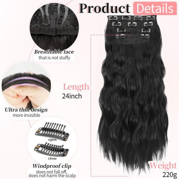 Beautiful Clip in Extensions main image 6